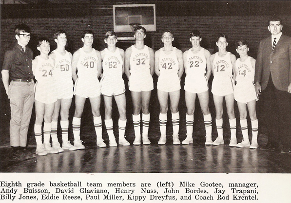 St. Aloysius 1968-9 8th Grade Basketball Team