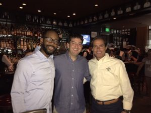 James Jones, Jr. '07 , Barry Hebert '74 and Justin Scanlan '00