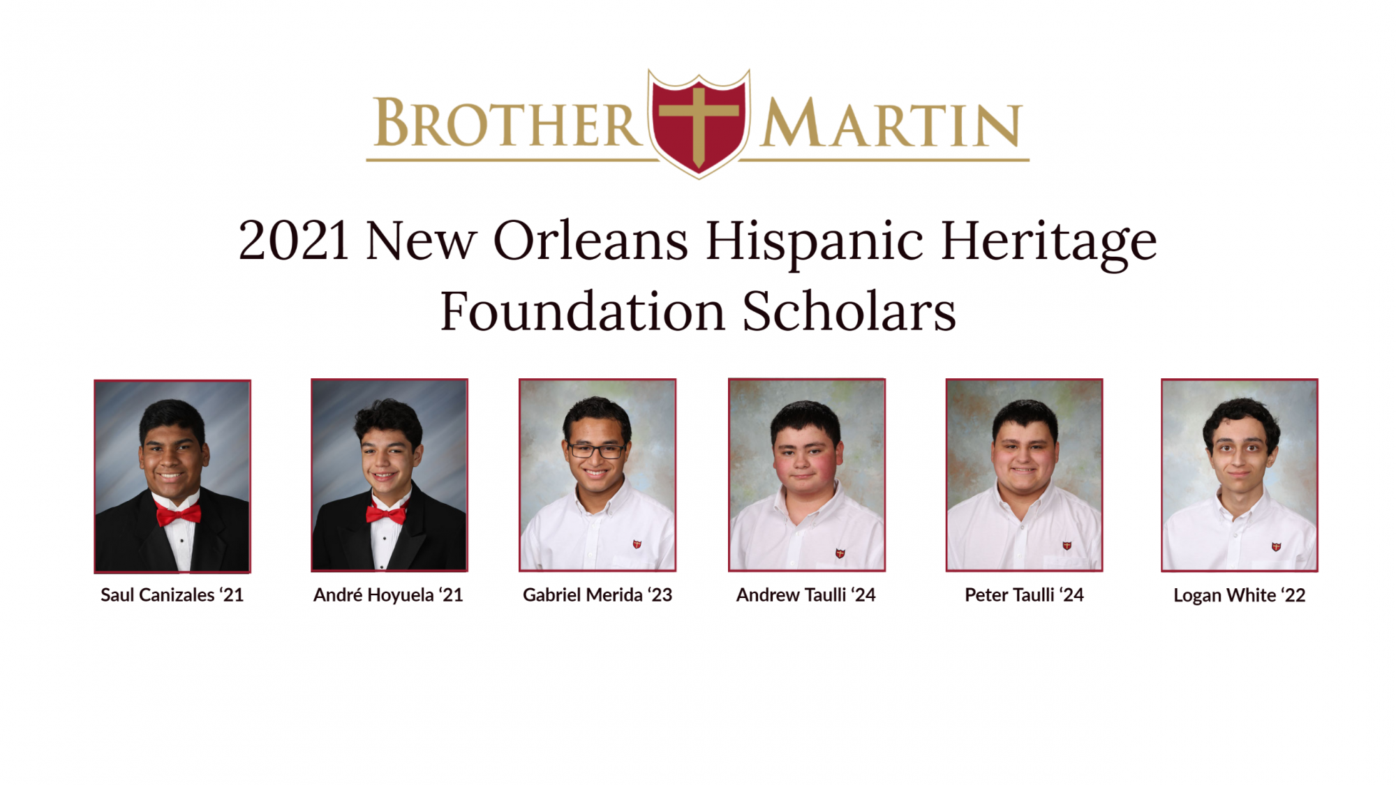 2021 New Orleans Hispanic Heritage Foundation Scholars