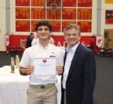 Jacob Gustin ’26 received the 2025-2026 Edmond M. d’Hemecourt, Jr. ’64 CJ Memorial Award