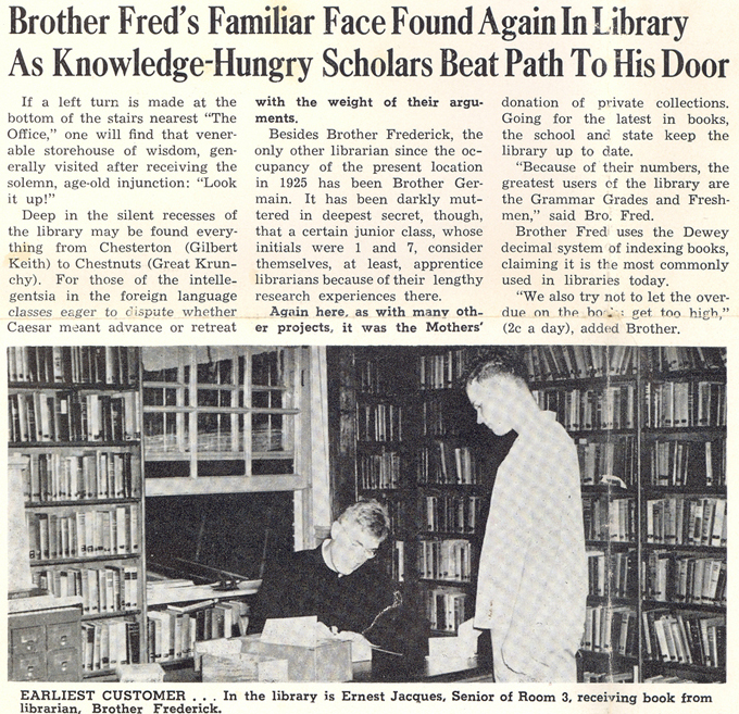 Brother Frederick article