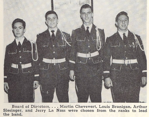 1953-4 St. Aloysius Band Officers