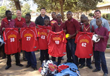 Soccer Uniforms Presented in Zambia