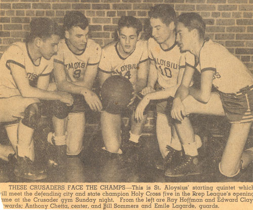 St. Aloysius 1943-4 Starting Five