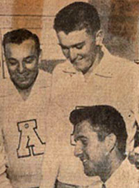 Bobby Folse, Butler Powell, and Coach Carl Lavie
